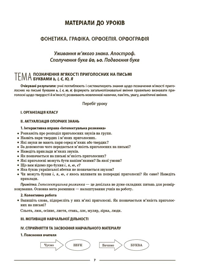 [object Object] «Українська мова. Матеріали до уроків.  5 клас. ІІ семестр», автор Ольга Куцінко - фото №4 - мініатюра