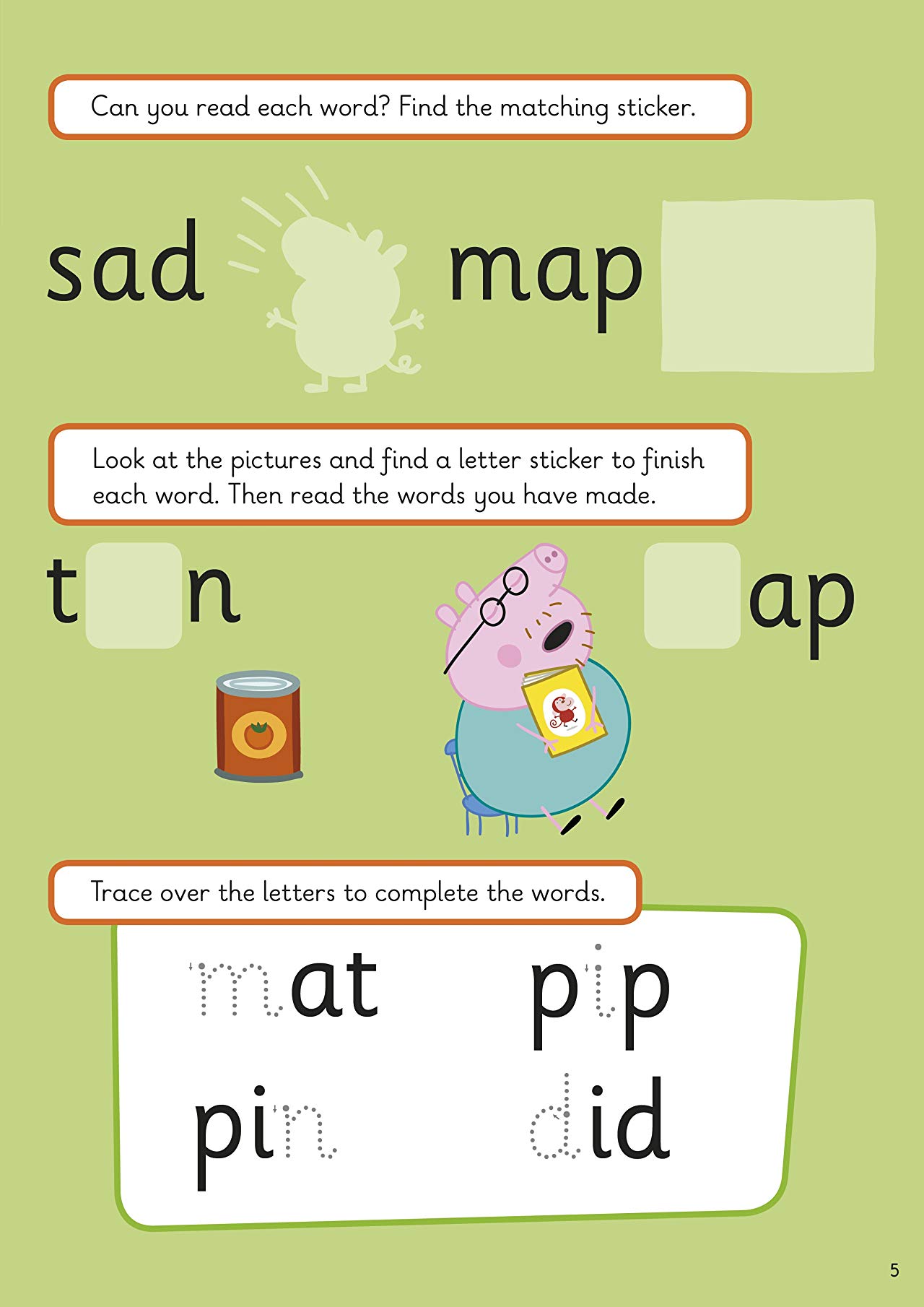 [object Object] «Peppa Pig. Practise with Peppa. First Phonics. Sticker Activity Book» - фото №5 - миниатюра