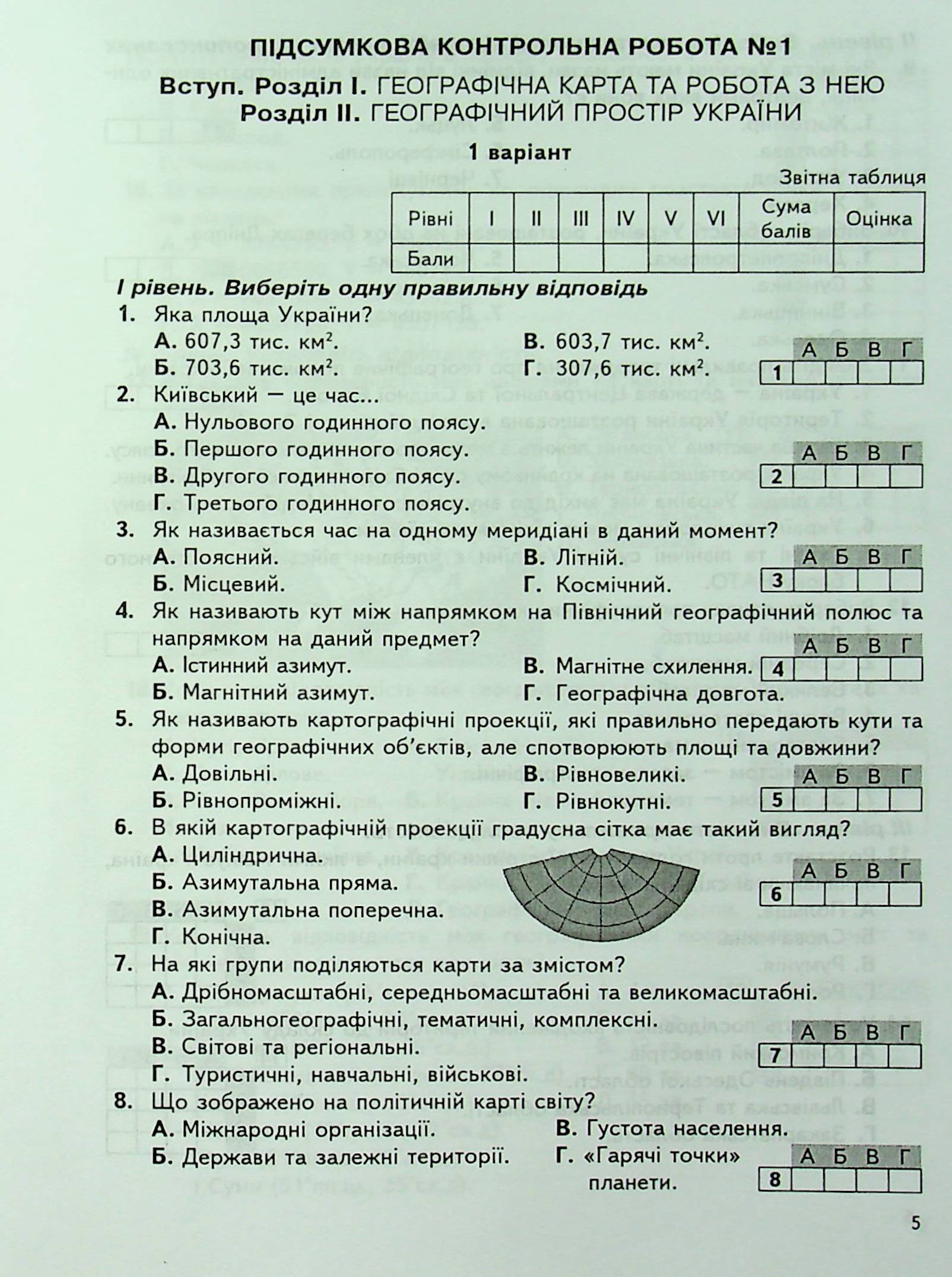 [object Object] «Україна у світі: природа, населення. 8 клас. Підсумкові контрольні роботи. Додаток до практикуму», авторов Сергей Коберник, Роман Коваленко - фото №4 - миниатюра