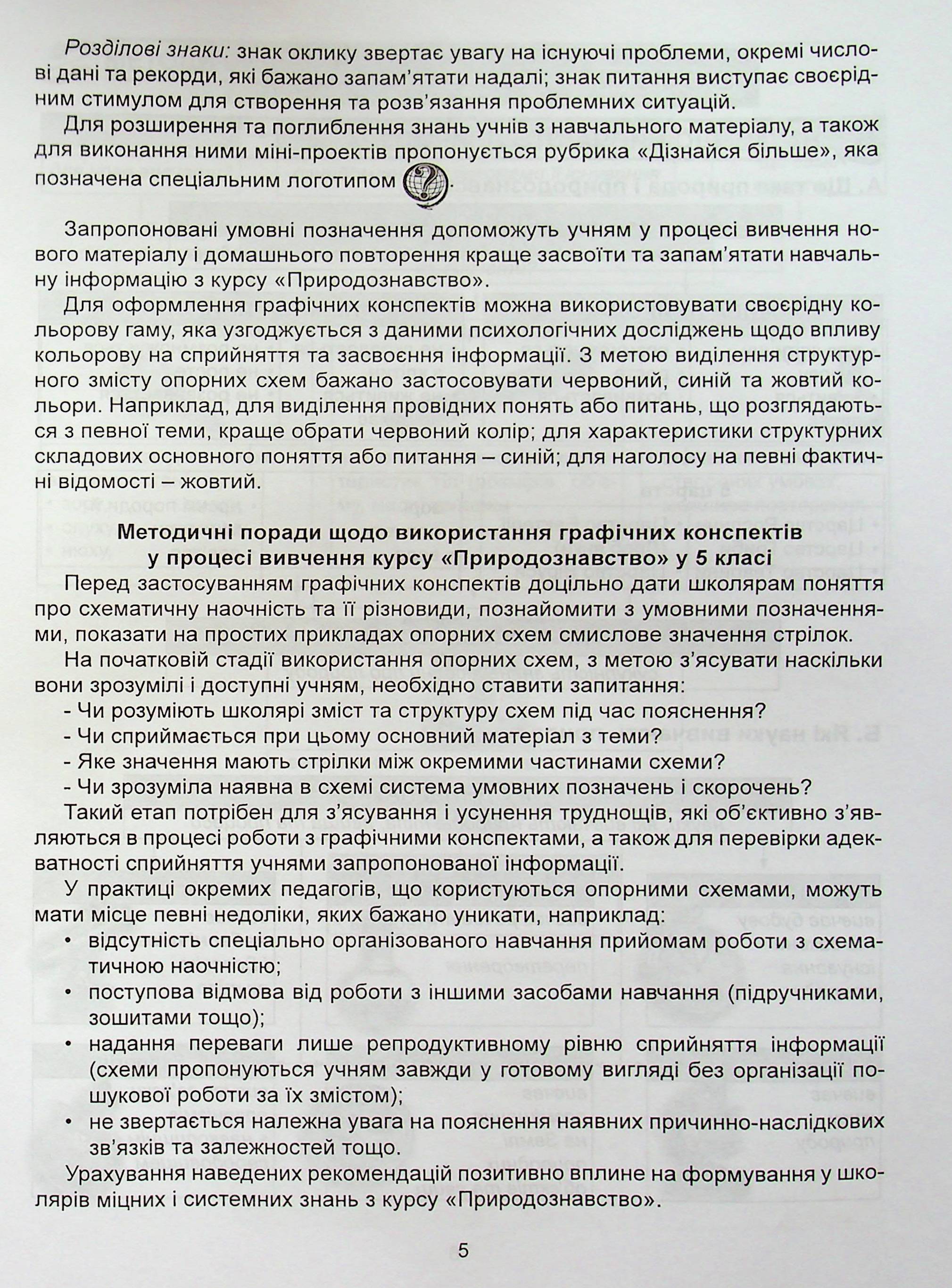 Природознавство в опорних схемах та схематичних малюнках. 5 клас — фото 7
