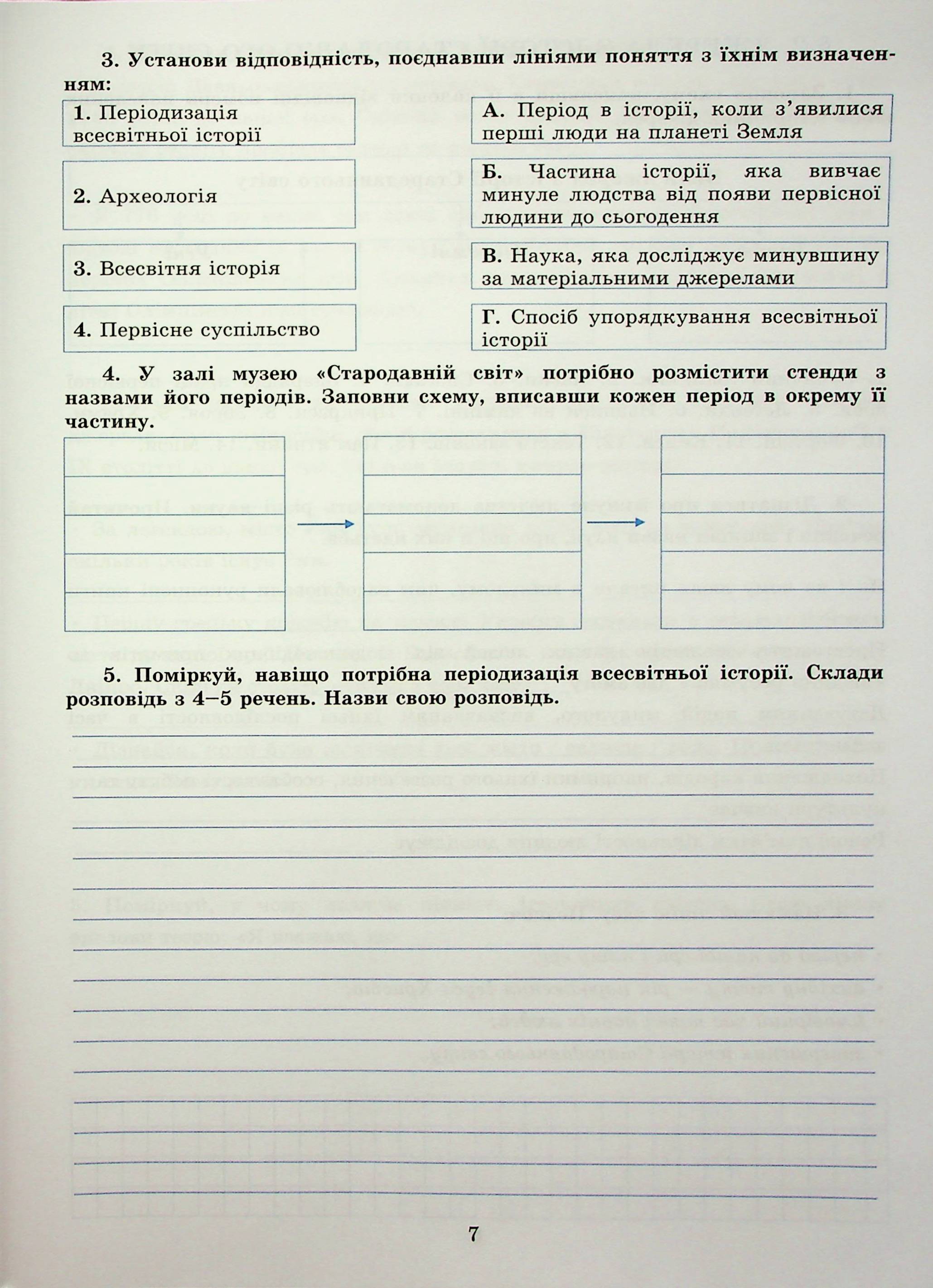 [object Object] «Історія України. Всесвітня історія. Зошит для 6 класу», авторів Ганна Хлібовська, Марія Крижановська, Оксана Наумчук - фото №6 - мініатюра