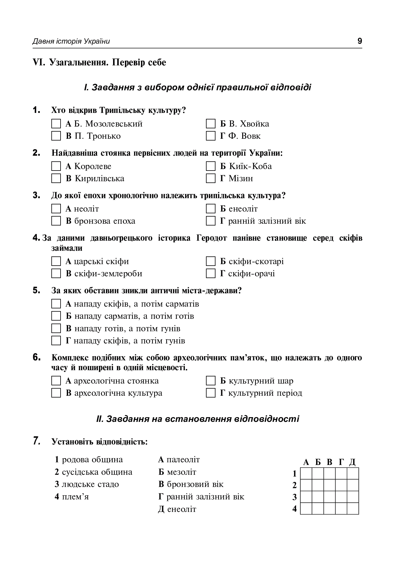 Історія України. Питальник для підготовки до ЗНО — фото 9