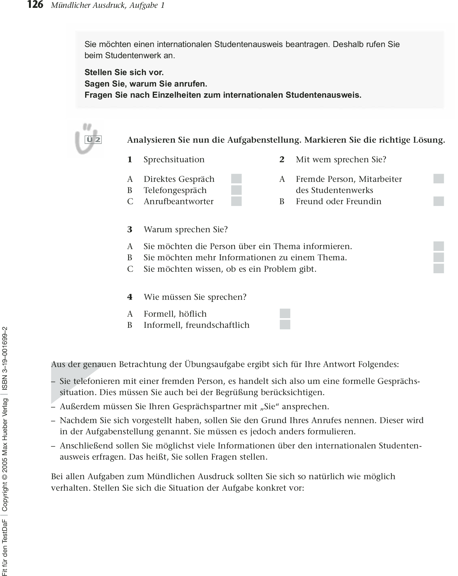 [object Object] «Fit für den TestDaF mit Audio-CDs und Lösungheft », авторів Габріеле Телен, Хейді Маттиссен, Пітер ЛТеж, Таня Майр-Зібер - фото №5 - мініатюра