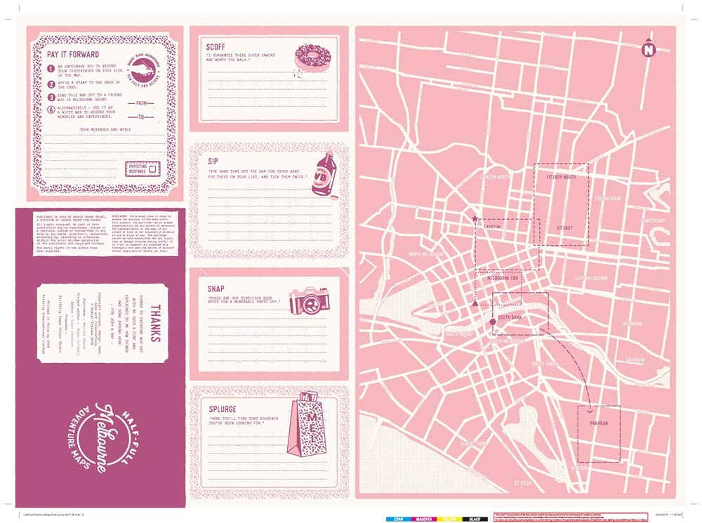 [object Object] «Half-full Adventure Map: Melbourne», автор Сэм Трезизе - фото №2 - миниатюра