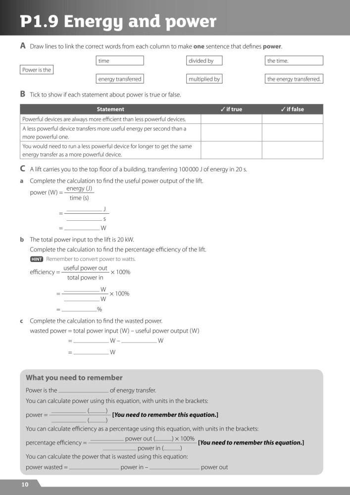 [object Object] «AQA GCSE Physics for Combined Science. Workbook: Foundation», автор Хелен Рейнольдс - фото №4 - миниатюра