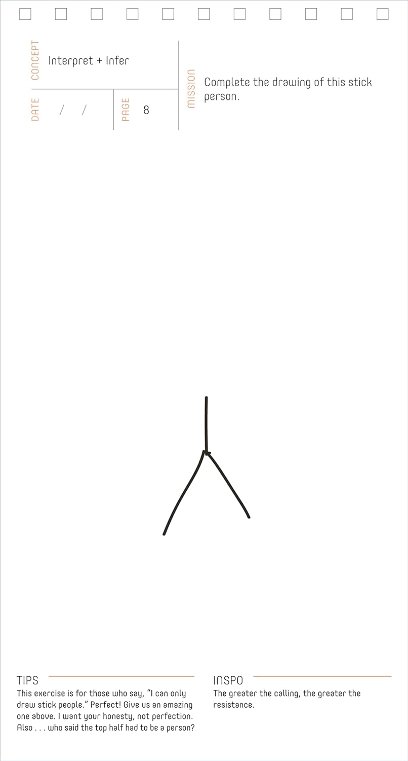 [object Object] «Draw the Line: A 100-Day Journal to Build Your Creative Confidence», автор Калеб Робертсон - фото №2 - миниатюра