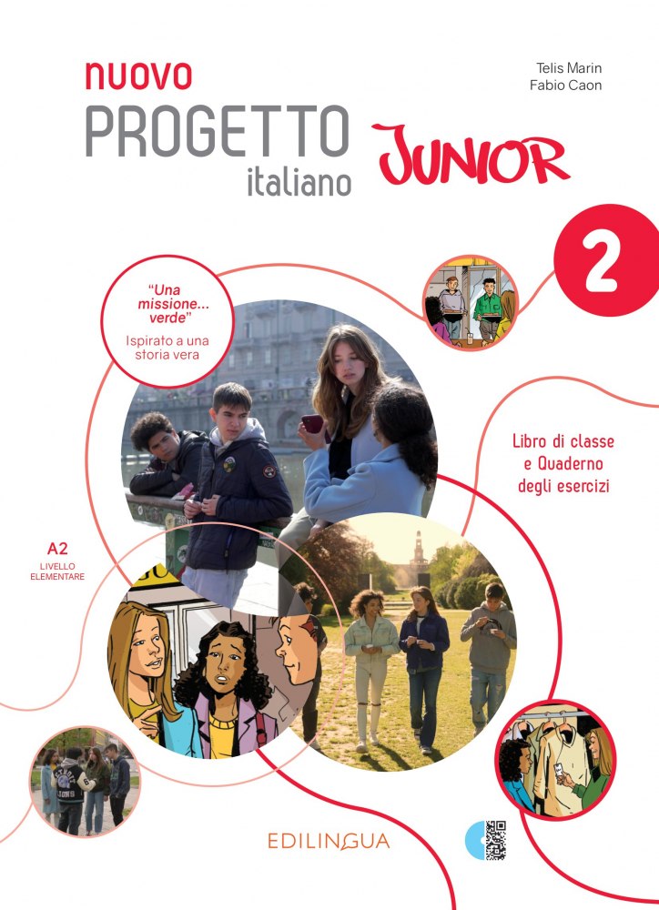 [object Object] «Nuovo Progetto Italiano Junior 2 Libro & Quaderno + audio + video (QR code)», автор Телис Марин - фото №3 - мініатюра