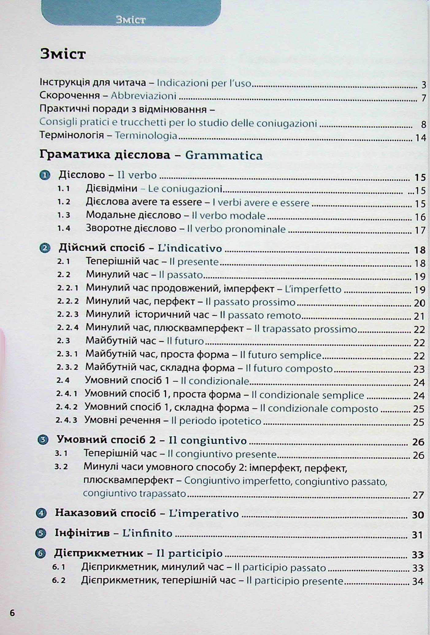 Все про італійські дієслова. Граматика в таблицях — фото 6
