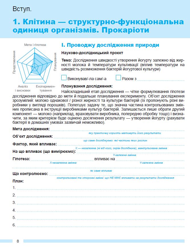 Біологія. 7кл. Зошит для тематичних та підсумкових робіт — фото 7
