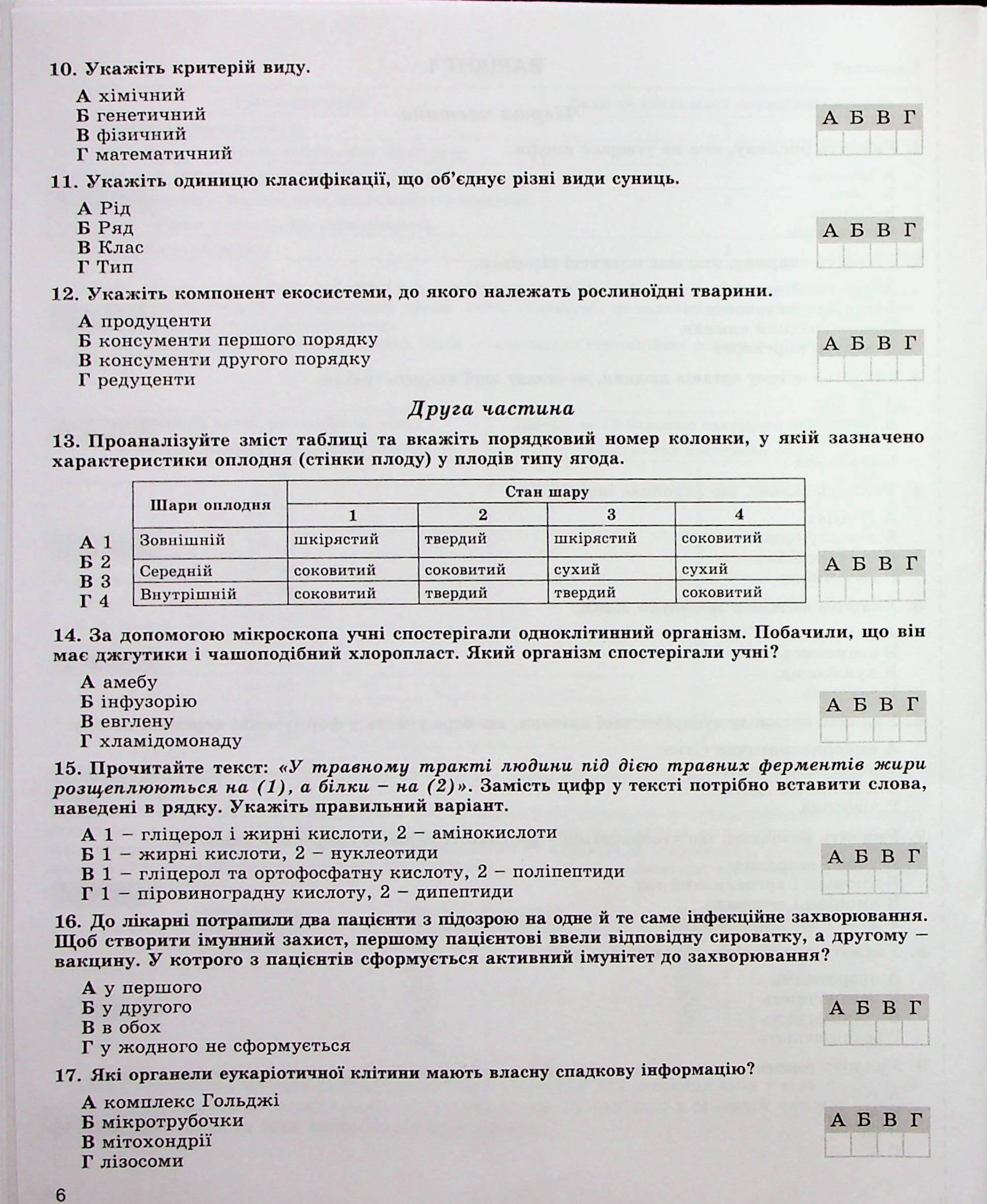 ДПА 2023. Біологія. Збірник завдань. 9 клас — фото 6