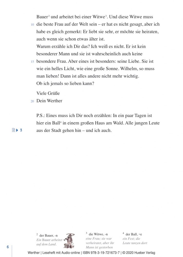 [object Object] «Werther. Goethes Grobe Liebesgeschichte Neu Erzahlt. Leseheft mit Audios online», автор Урс Люгер - фото №5 - мініатюра