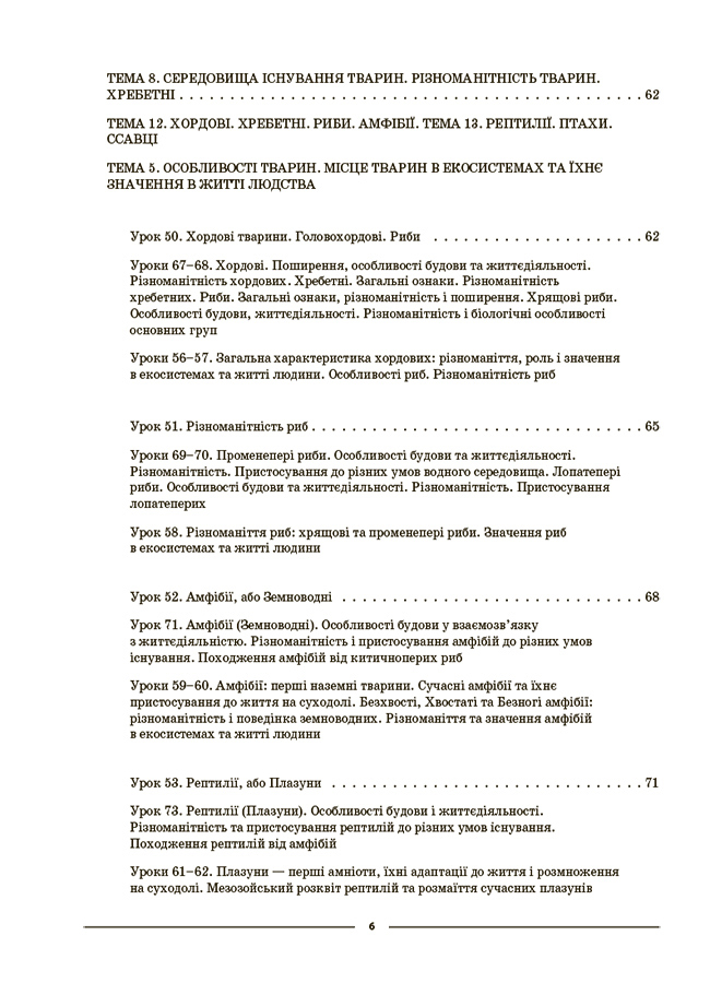 [object Object] «Біологія. 7 клас. ІІ семестр. Мій конспект. Матеріали до уроків», автор Маргарита Атаманчук - фото №5 - мініатюра