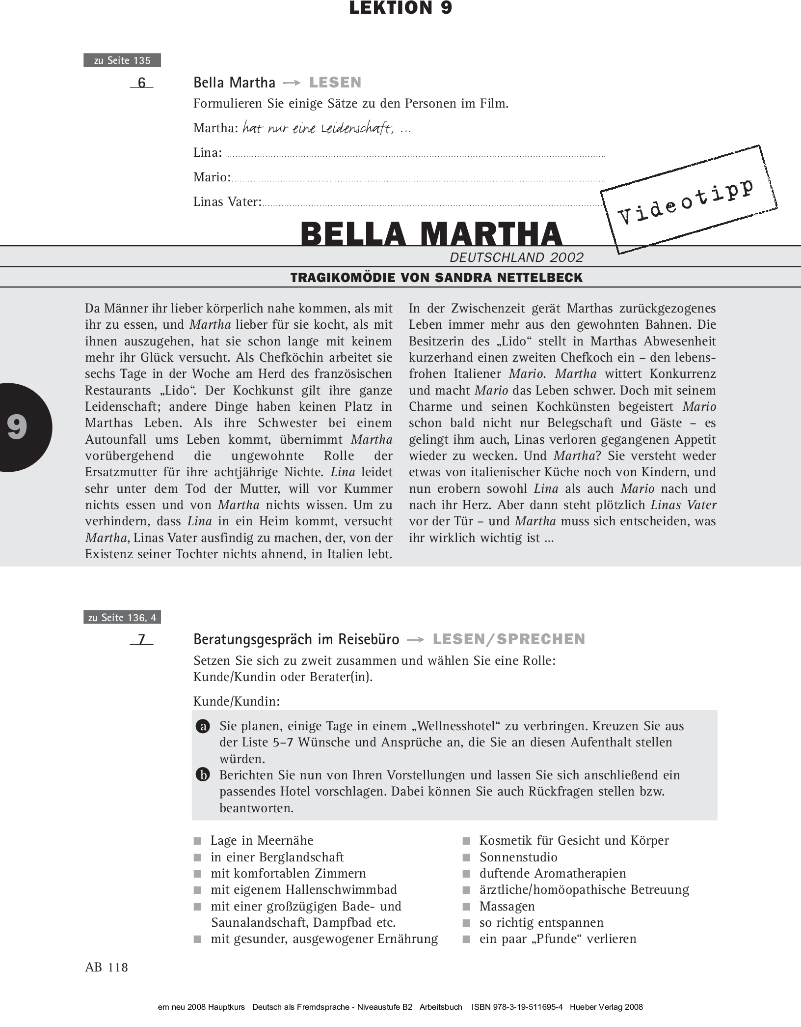 [object Object] «Em neu 2008 Hauptkurs Arbeitsbuch mit Audio-CD», авторів Міхаела Перлманн-Бальме, Сюзанна Швальб - фото №5 - мініатюра