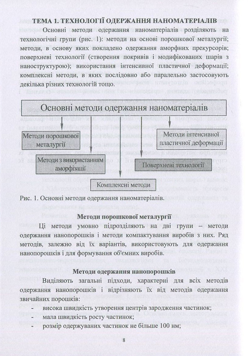 Наноматеріали. Технології одержання, класифікація, властивості та застосування — фото 8