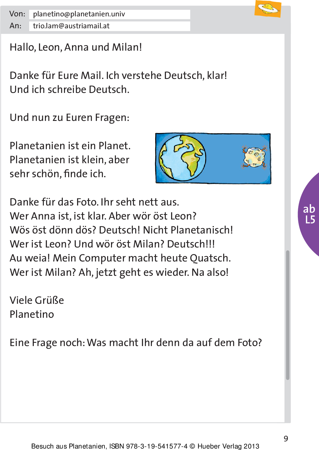 [object Object] «Planetino, Besuch aus Planetanien, Leseheft », авторів Зігфрід Баттнер, Йозеф Альберті, Габріеле Копп - фото №4 - мініатюра