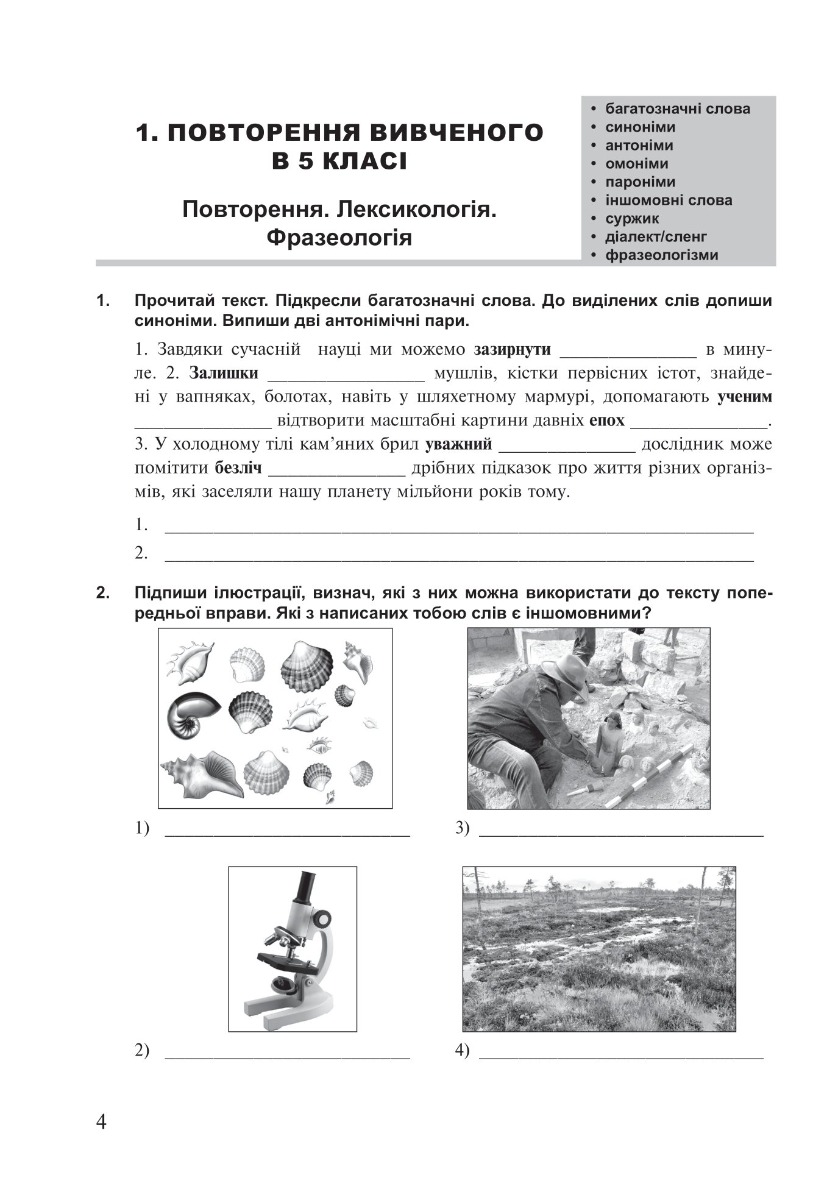 [object Object] «Українська мова. 6 клас. Робочий зошит. Частина 1 (за модельною програмою Голуб Н.Б., Горошкіної О.М.)», авторів Тарас Ткачук, Анастасія Онатій - фото №5 - мініатюра