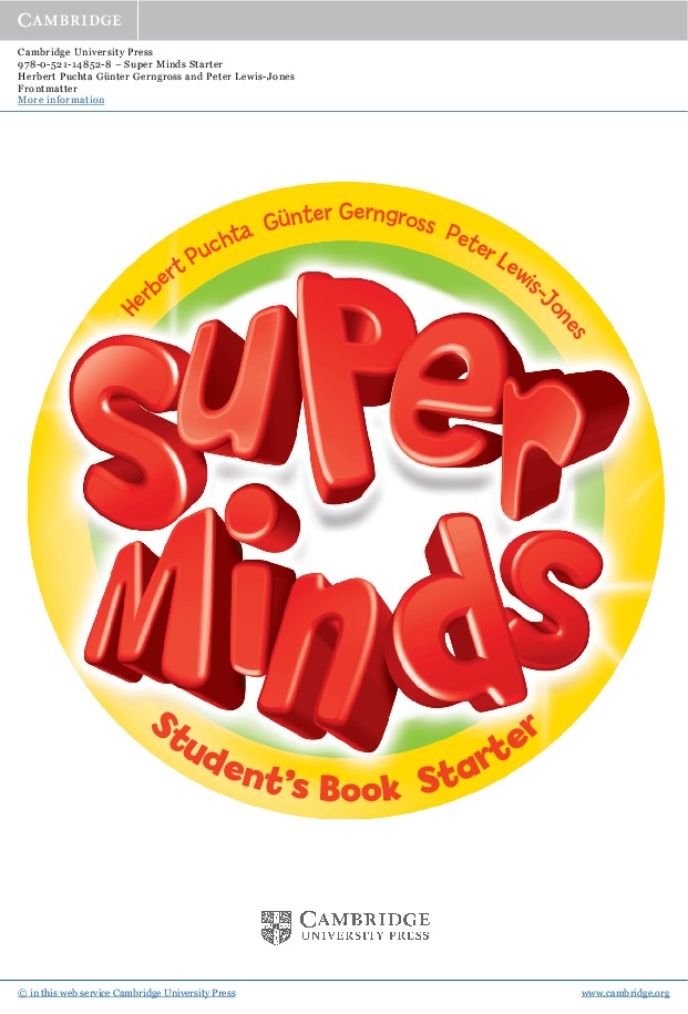 [object Object] «Super Minds Starter Students Book including Lessons Plus for Ukraine (+ DVD-ROM)», авторів Гюнтер Гернгросс, Пітер Льюїс-Джонс, Герберт Пухта - фото №2 - мініатюра