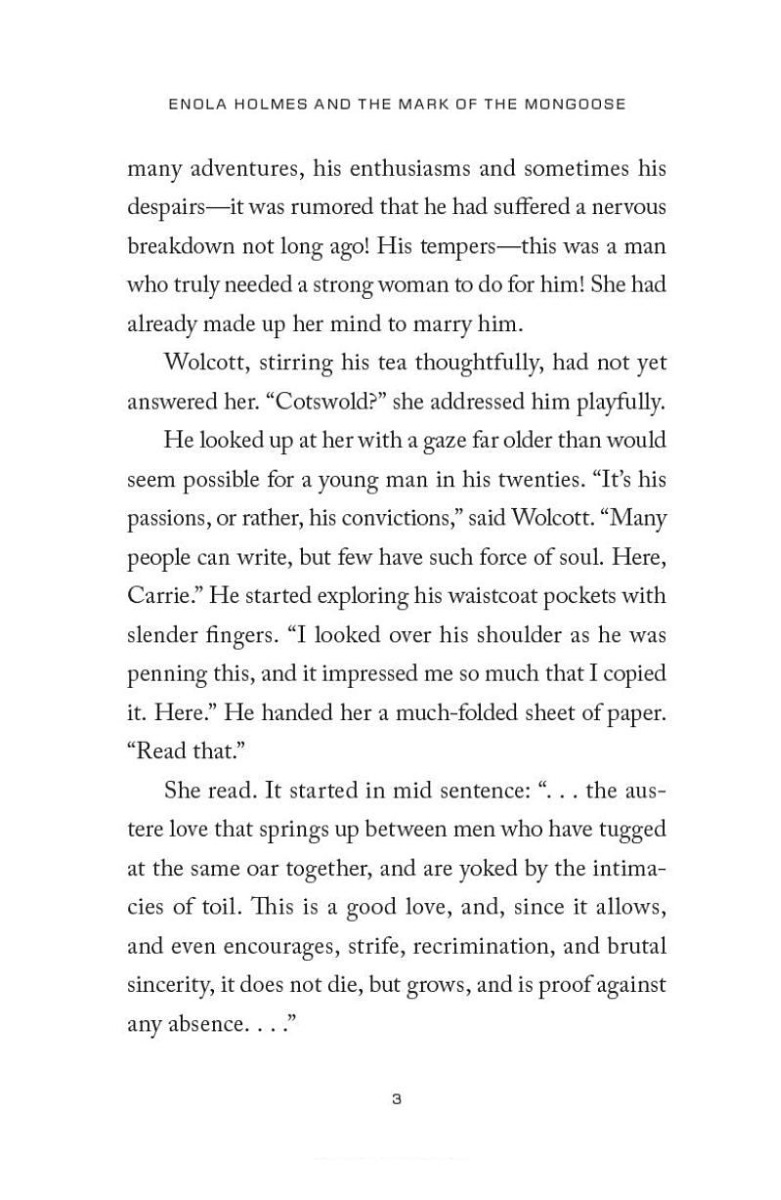 [object Object] «Enola Holmes and the Mark of the Mongoose. Book 9», автор Нэнси Спрингер - фото №6 - миниатюра