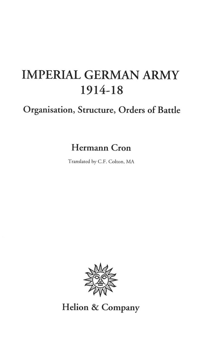 [object Object] «Imperial German Army 1914-18», автор Герман Крон - фото №2 - миниатюра