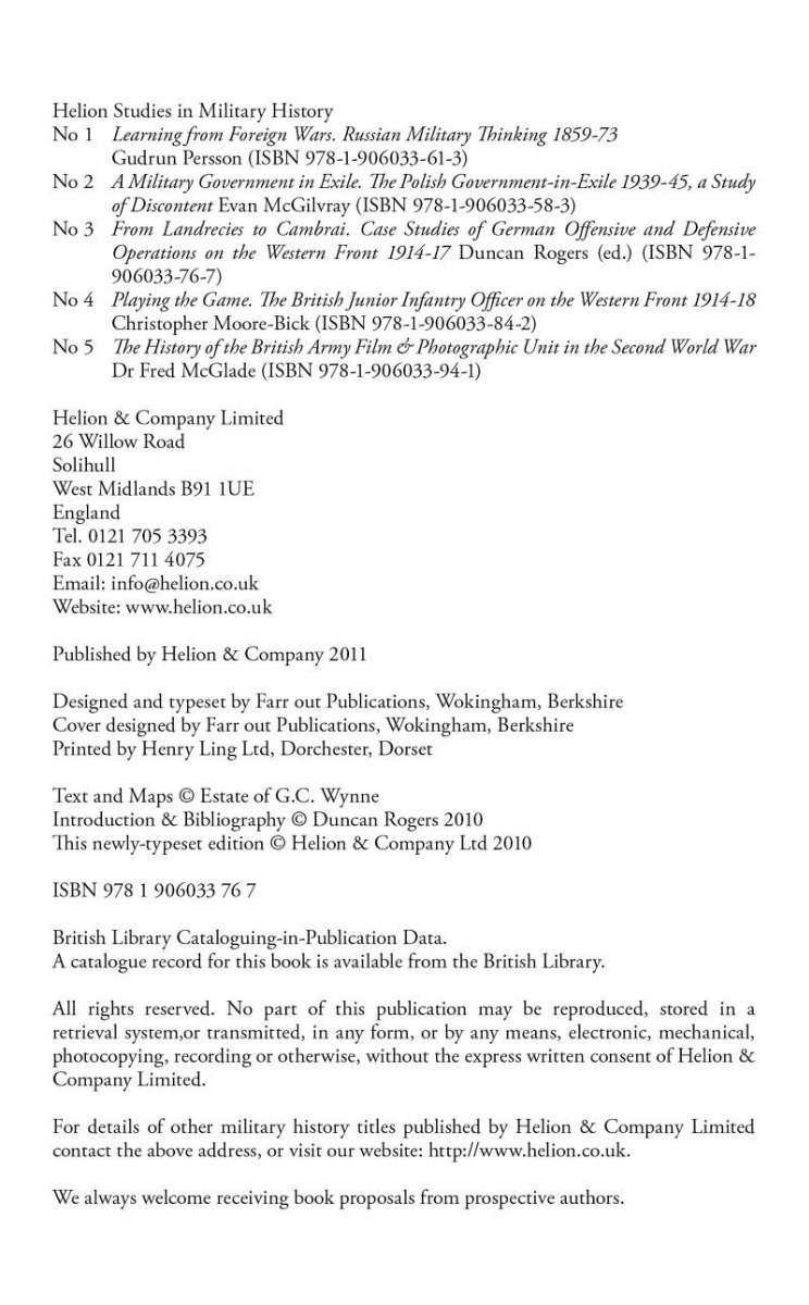 [object Object] «Landrecies to Cambrai. Case Studies of German Offensive and Defensive Operations on the Western Front 1914-17», автор Дж. К. Винн - фото №3 - миниатюра