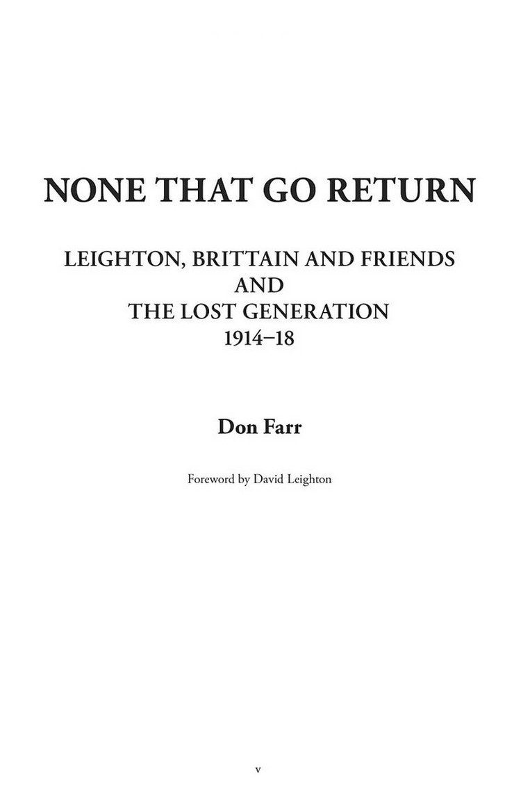 [object Object] «None That Go Return. Leighton, Brittain and Friends, and the Lost Generation 1914-18», автор Дон Фарр - фото №6 - миниатюра