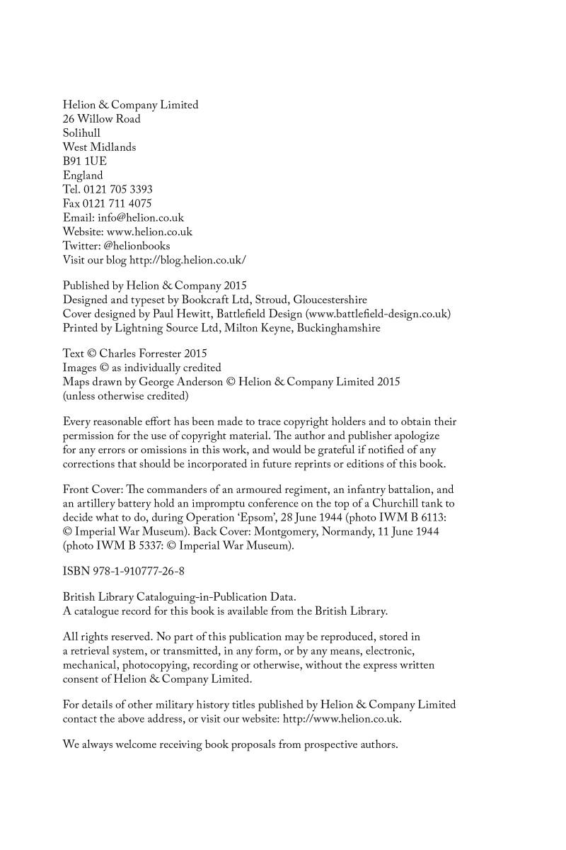 [object Object] «Monty's Functional Doctrine. Combined Arms Doctrine in British 21st Army Group in Northwest Europe 1944-45», автор Чарльз Форрестер - фото №6 - миниатюра