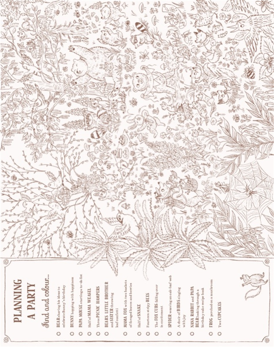 Brown Bear Wood Colouring And Spotting Book Colour Them In Hang Them Up