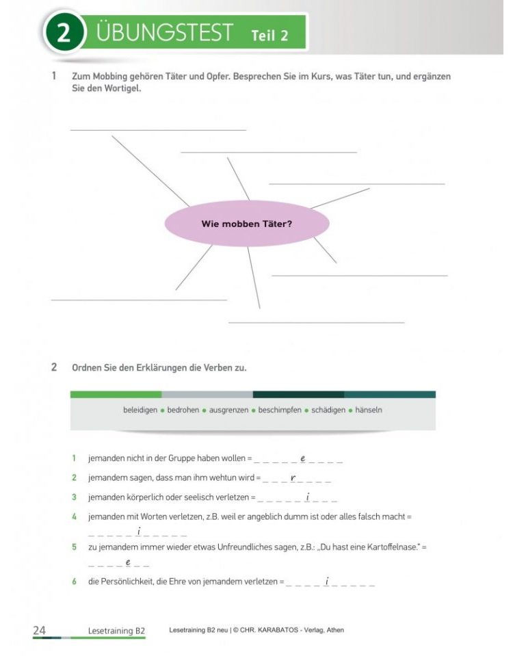 [object Object] «Lesetraining neu für das Goethe-Zertifikat B2. Übungsbuch», авторів Даніела Параді-Стай, Агапі Вірджинія Спірату - фото №5 - мініатюра