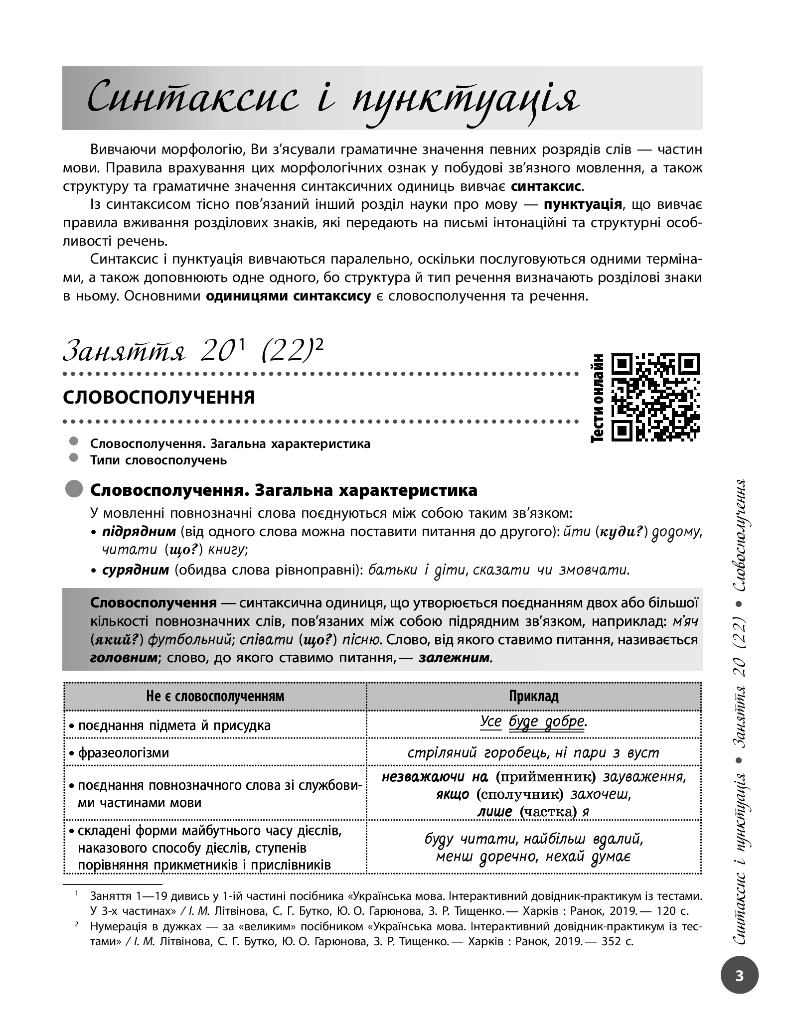 [object Object] «Українська мова. Інтерактивний довідник-практикум із тестами (у 3-х частинах). Частина 2. Підготовка до ЗНО», авторів Інна Літвінова, Юлія Гарюнова, Зара Тищенко, Софія Бутко - фото №4 - мініатюра