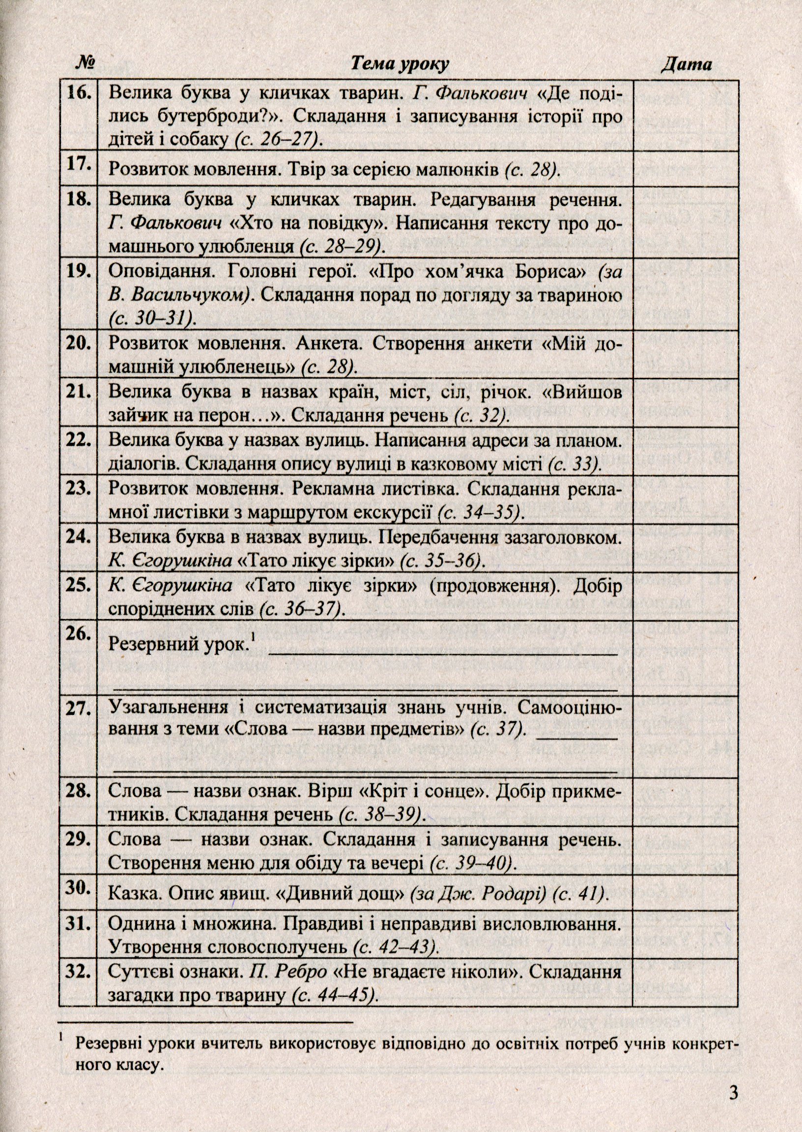 [object Object] «Календарне планування на 2019-2020 навчальний рік. 2 клас. 2 семестр. За програмою Р. Шияна», автор Ірина Жаркова - фото №3 - мініатюра