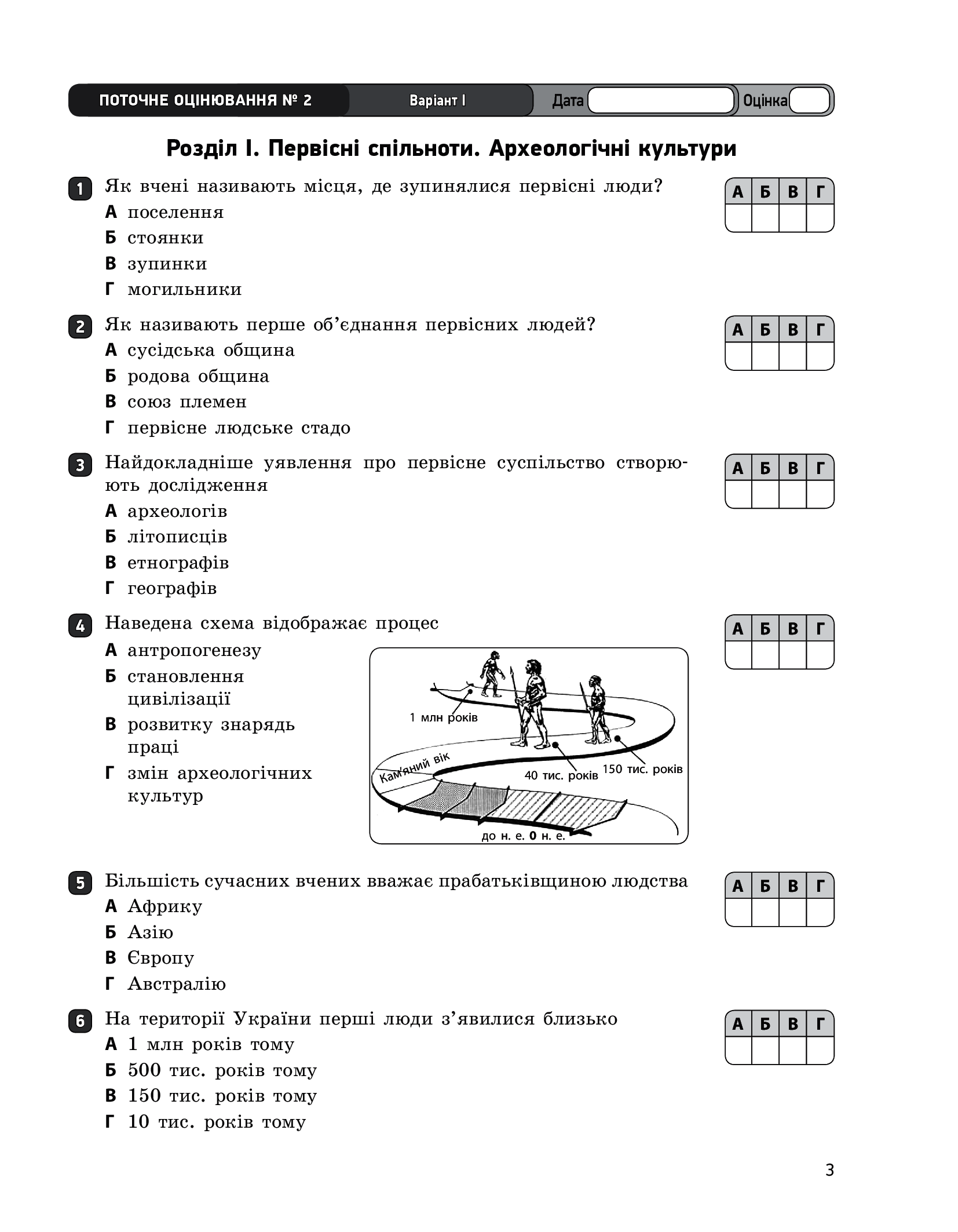 [object Object] «Всесвітня історія. Історія України. Інтегрований курс. 6 клас. Зошит для оцінювання результатів навчання», авторов Александр Гисем, Ольга Гисем - фото №5 - миниатюра