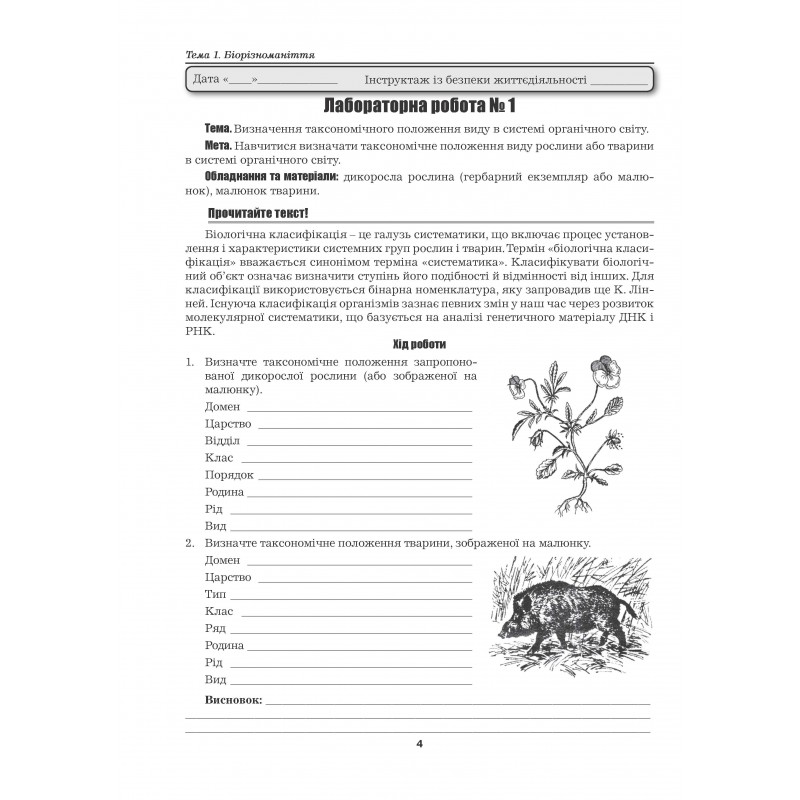 [object Object] «Біологія і екологія. 10 клас. Лабораторні роботи. Практичні роботи. Проекти. Рівень стандарту», авторів Лілія Мирна, Валерій Віркун, Марина Бітюк - фото №3 - мініатюра