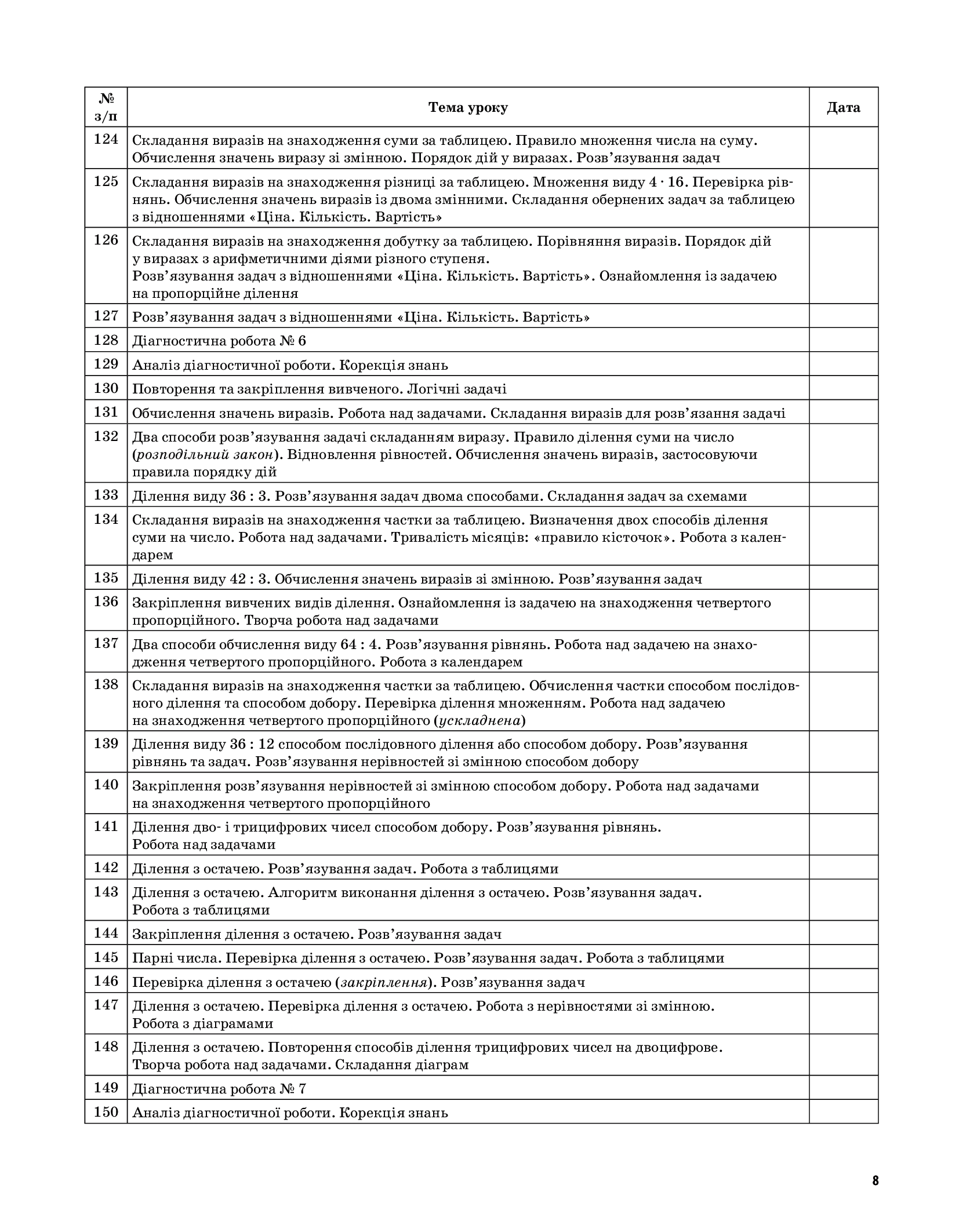 Математика. 3 клас. Частина 2 (за підручником Н. П. Листопад) — фото 7