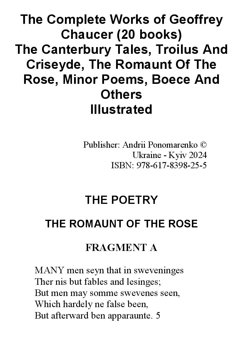 [object Object] «The Complete Works of Geoffrey Chaucer (20 books). Illustrated», автор Джеффрі Чосер - фото №2 - мініатюра