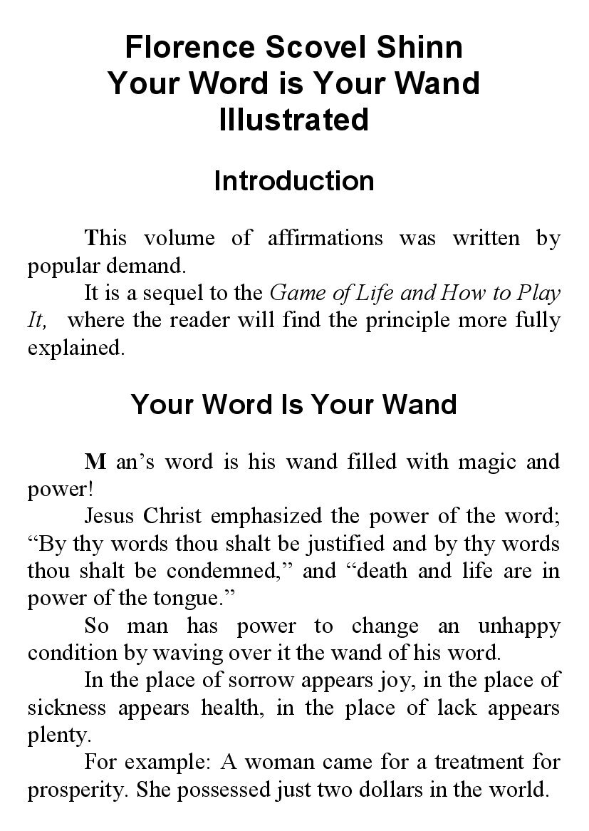 [object Object] «Your Word is Your Wand. Illustrated», автор Флоренс Сковел Шинн - фото №2 - мініатюра