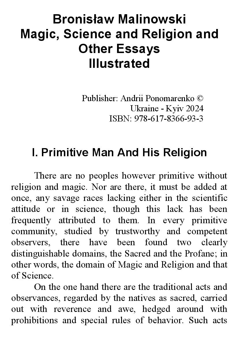 [object Object] «Magic, Science and Religion and Other Essays. Illustrated», автор Бронислав Малиновский - фото №2 - миниатюра