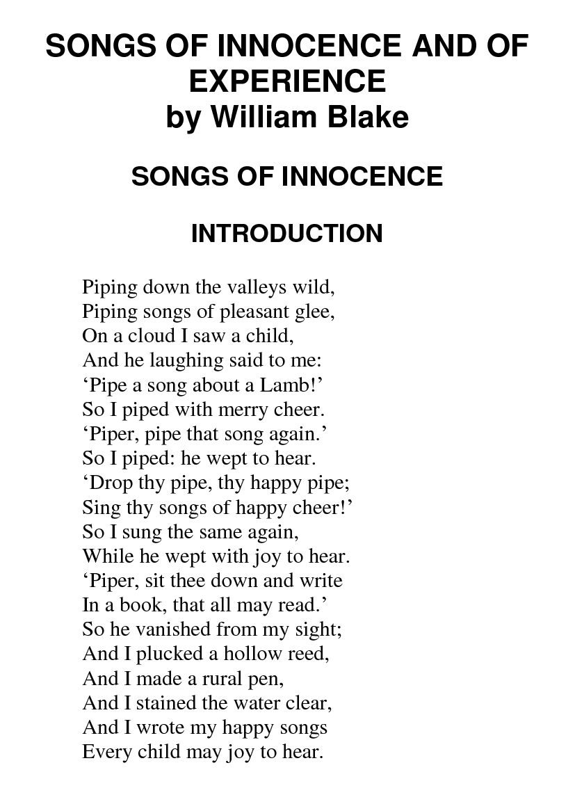[object Object] «Songs of Innocence and of Experience», автор Уильям Блейк - фото №2 - миниатюра