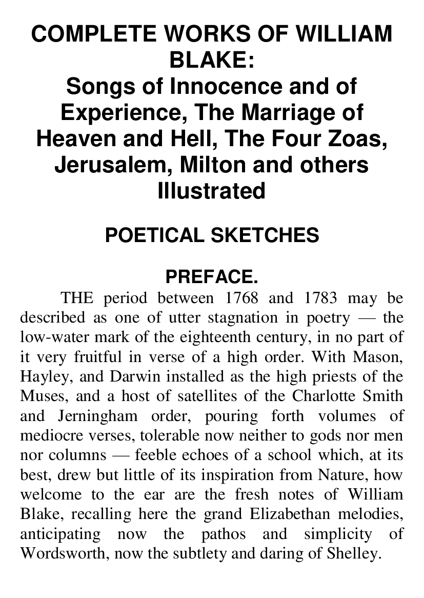 [object Object] «Complete Works of William Blake: Songs of Innocence and of Experience, The Marriage of Heaven and Hell, The Four Zoas, Jerusalem, Milton and others Illustrated», автор Уильям Блейк - фото №3 - миниатюра