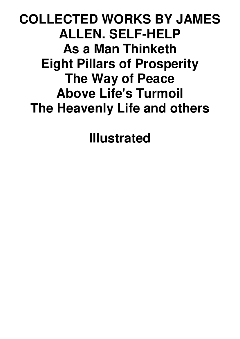 [object Object] «Collected works by James Allen. Self-help. Illustrated», автор Джеймс Аллен - фото №2 - миниатюра