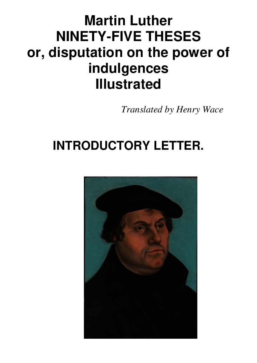 [object Object] «Ninety-Five Theses or, disputation on the power of indulgences. Illustrated», автор Мартін Лютер - фото №2 - мініатюра