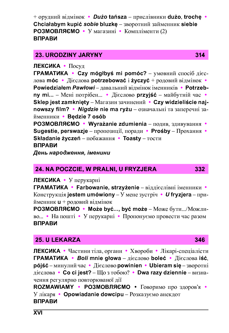 Польська мова за 4 тижні. Інтенсивний курс польської мови з аудіододатком — фото 18