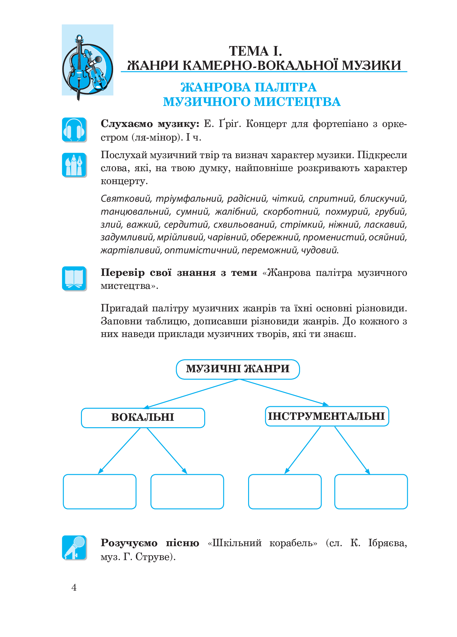 [object Object] «Музичне мистецтво. Робочий зошит для 6 класу», автор Людмила Кондратова - фото №5 - миниатюра