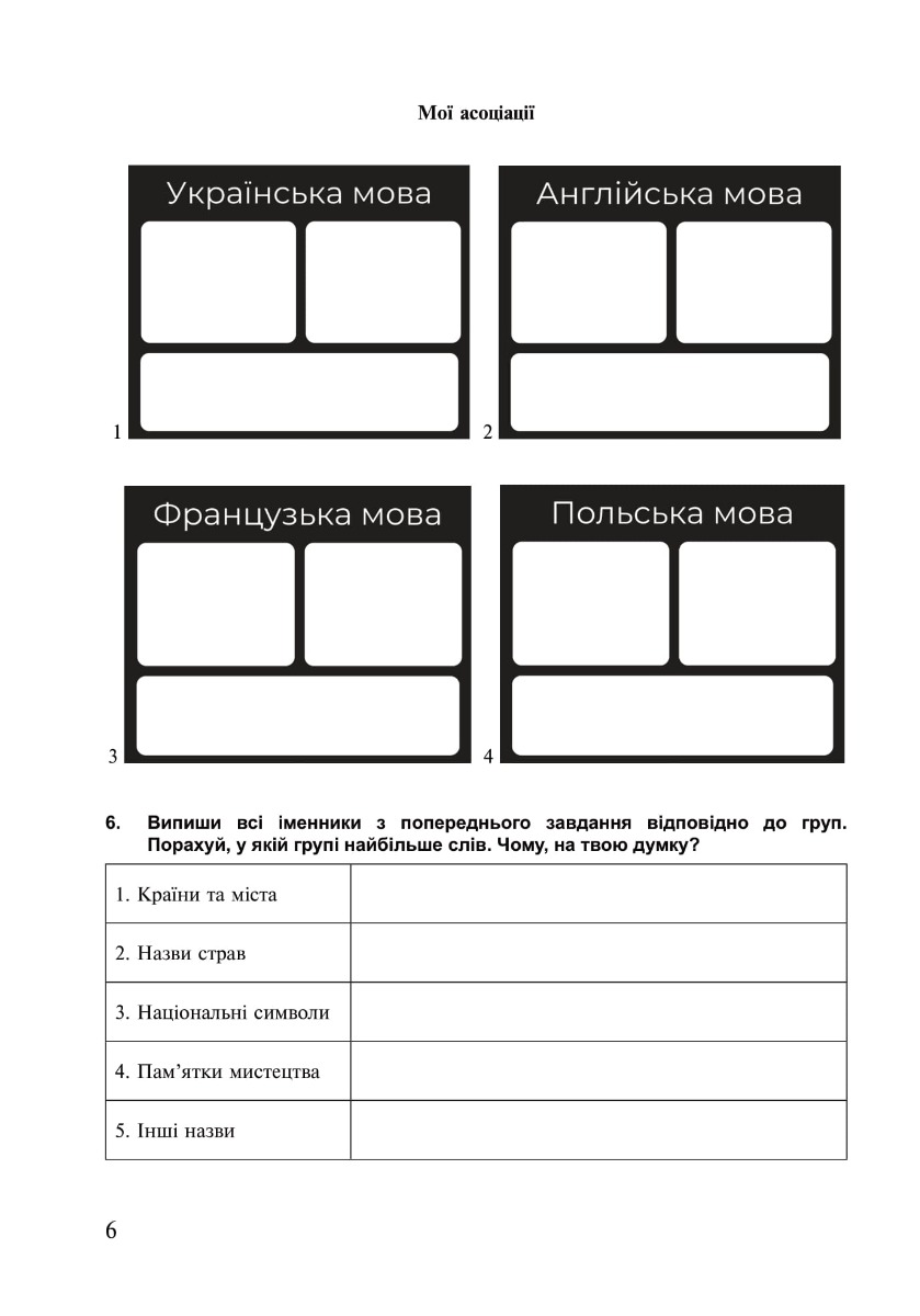 [object Object] «Українська мова. 5 клас. Робочий зошит. Частина 1 (за модельною програмою Заболотного О.В. та ін.) НУШ», авторів Тарас Ткачук, Анастасія Онатій - фото №5 - мініатюра