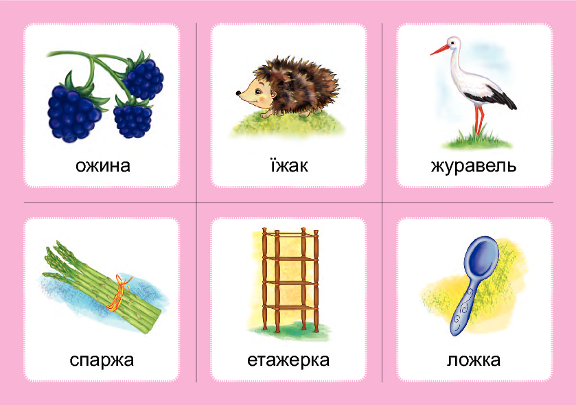 [object Object] «Логопедичне лото. Асоціації. Комплект 2. Звуки [ж]-[ш], [ш]-[ш], [ж]-[ж], [ч]-[ч], [ч]-[шч]», автор Валентина Рожнів - фото №5 - мініатюра
