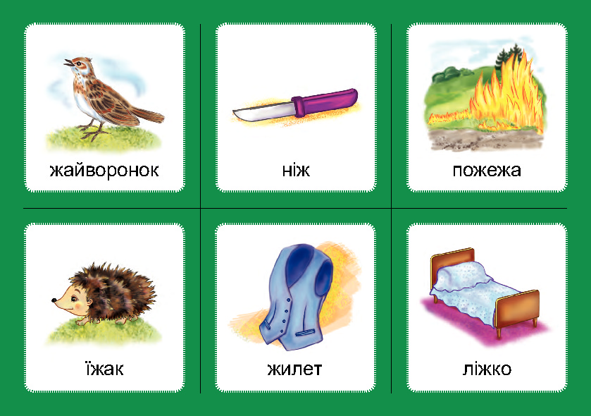 [object Object] «Логопедичне лото. Асоціації. Комплект 2. Звуки [ж]-[ш], [ш]-[ш], [ж]-[ж], [ч]-[ч], [ч]-[шч]», автор Валентина Рожнів - фото №6 - мініатюра