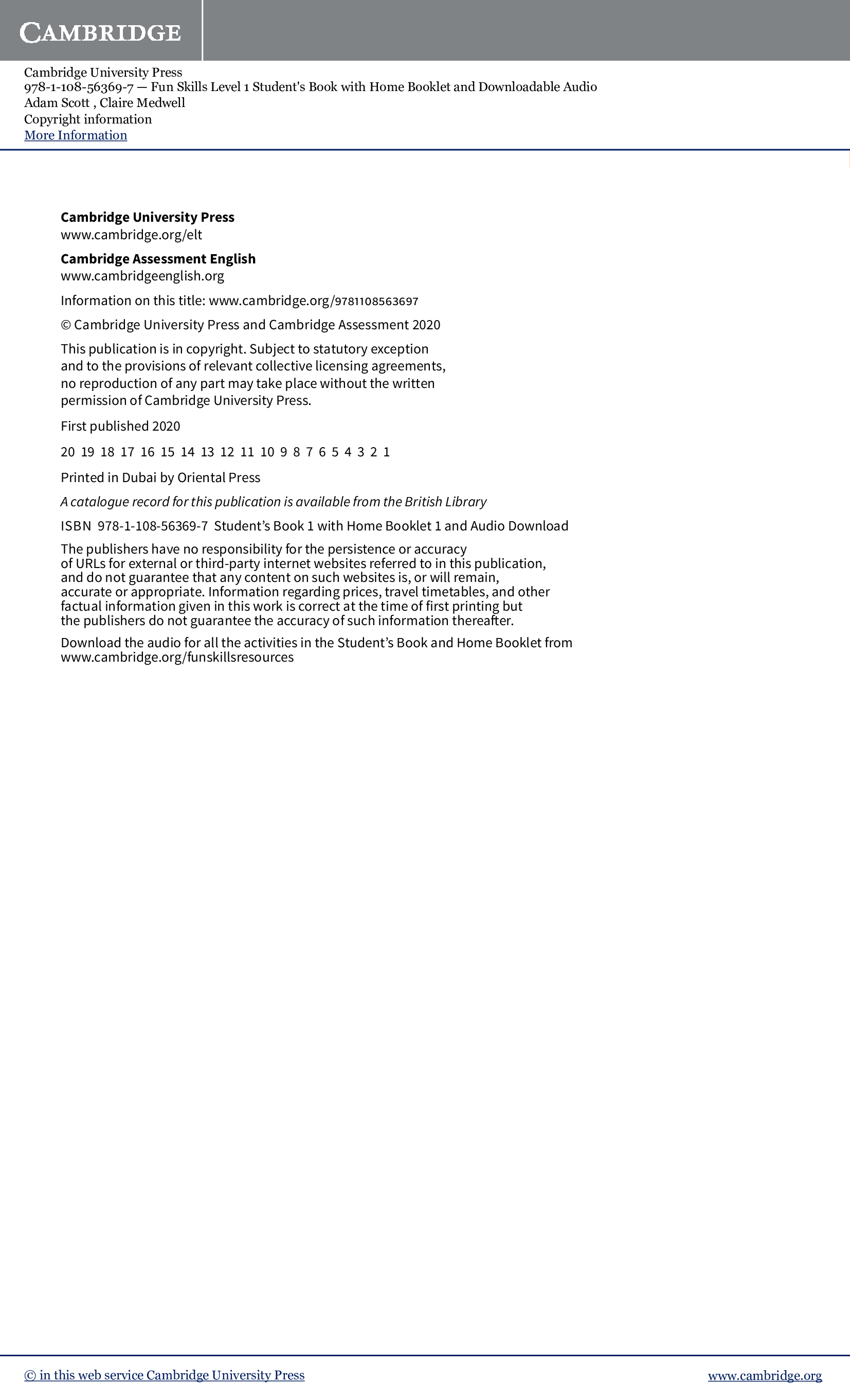 [object Object] «Fun Skills Level 1 Student's Book with Home Booklet and Downloadable Audio», авторов Клэр Медвелл, Адам Скотт - фото №2 - миниатюра