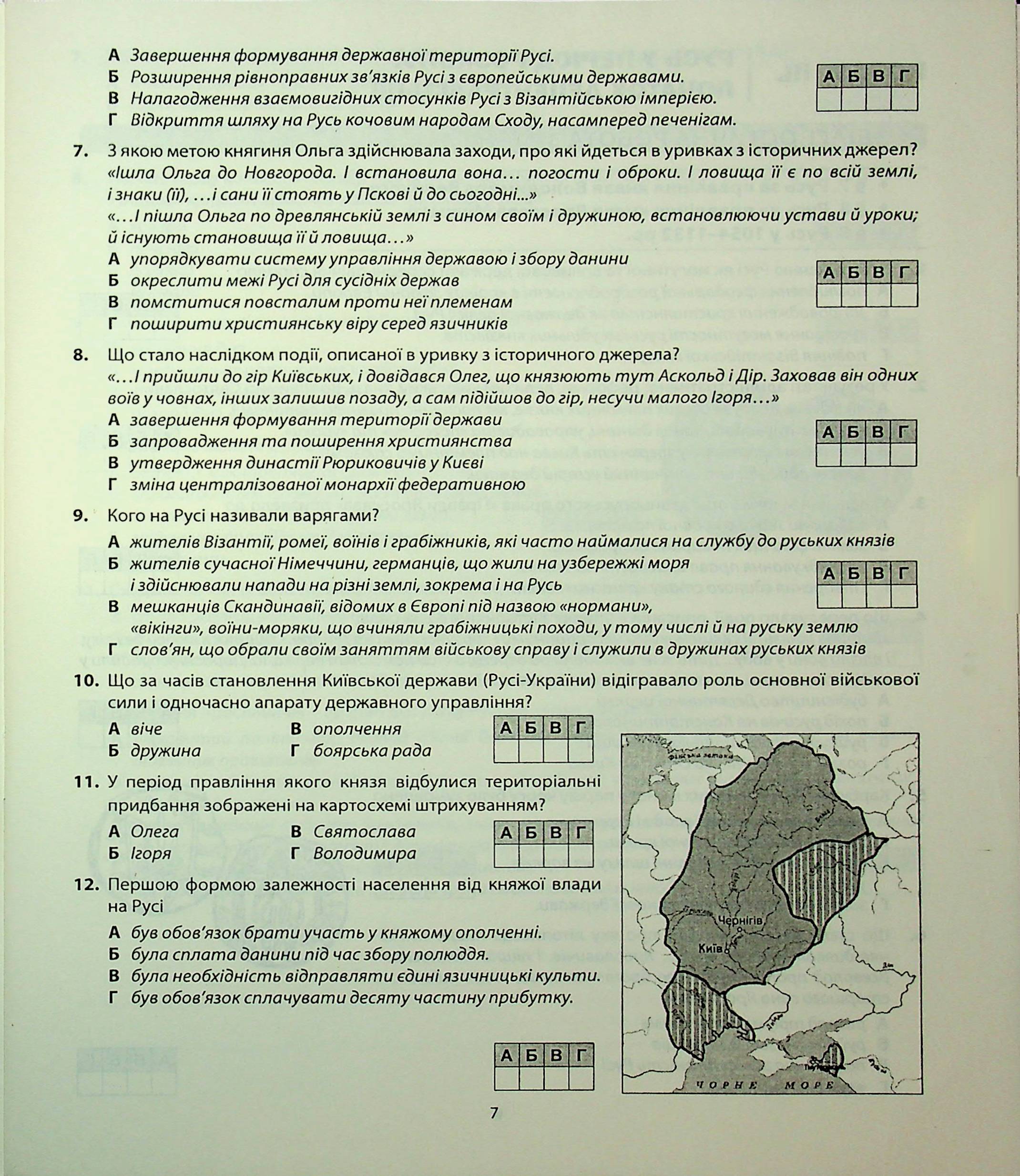 Історія України. Діагностика освітнього рівня. 7клас — фото 7