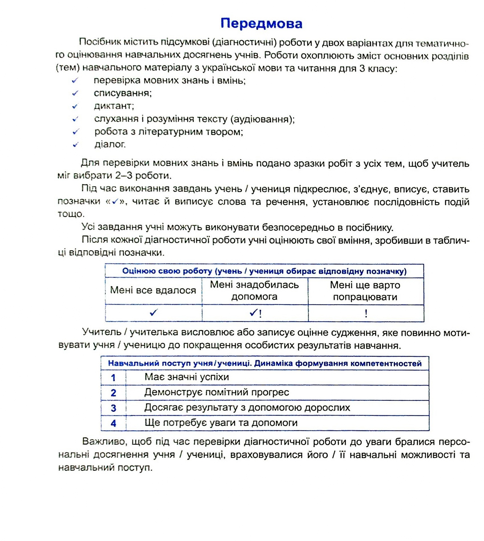 Українська мова та читання. Діагностичні роботи. 3 клас — фото 4