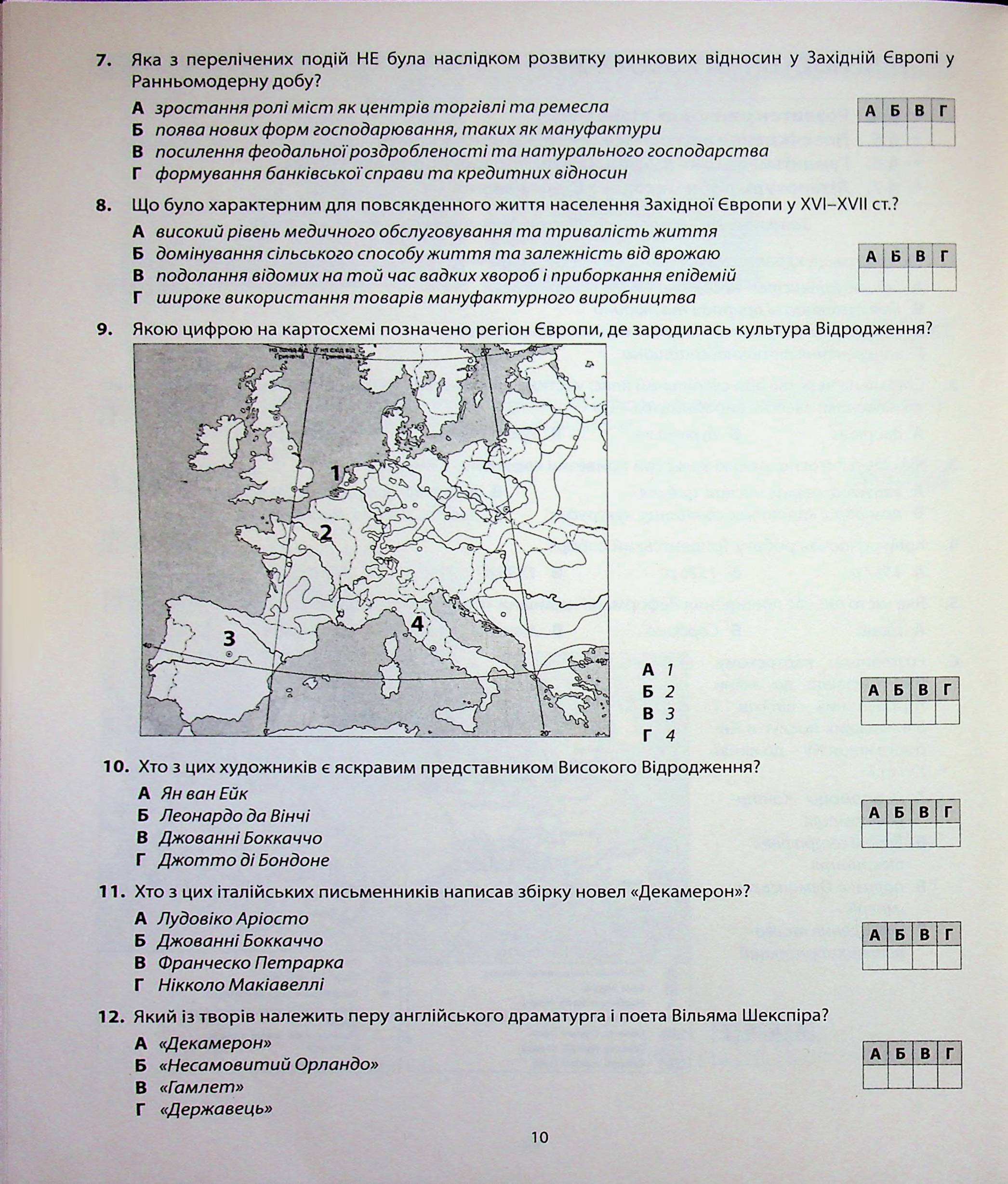 Всесвітня історія. Діагностика освітнього рівня. 8 клас — фото 9