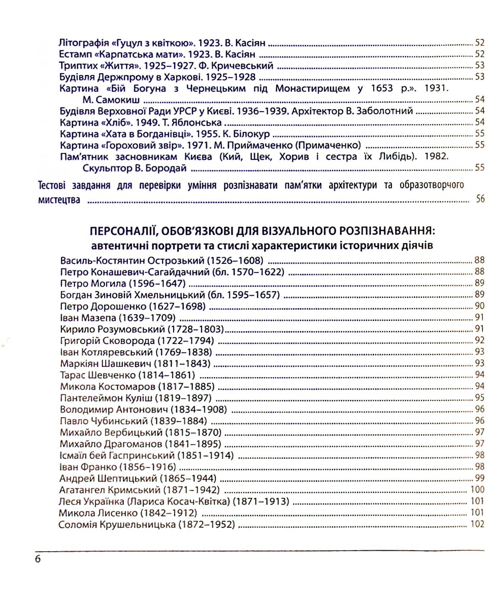 [object Object] «Історія України. ЗНО 2024. Пам'ятки архітектури та образотворчого мистецтва », автор Татьяна Земерова - фото №5 - миниатюра